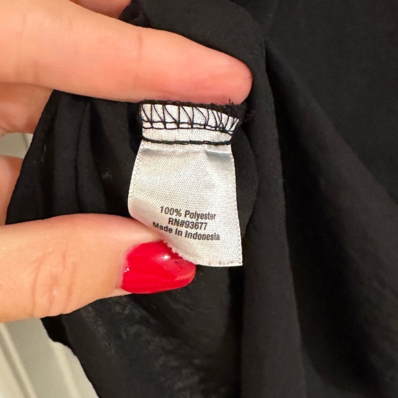 Ana black button up blouse size small - Picture 4 of 4